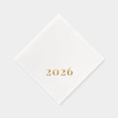 Texte Personnalisé Moderne Nouvel An 2026 Parti Or (Droite)