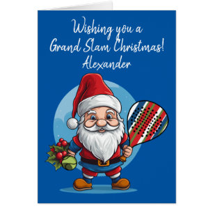 🎾 🎄 Texte personnalisé, Père Noël Smashmas Padel