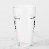 Texte personnalisé personnalisé et verre de code Q (Droite)