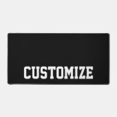 Texte personnalisé personnalisé noir et blanc (Recto)