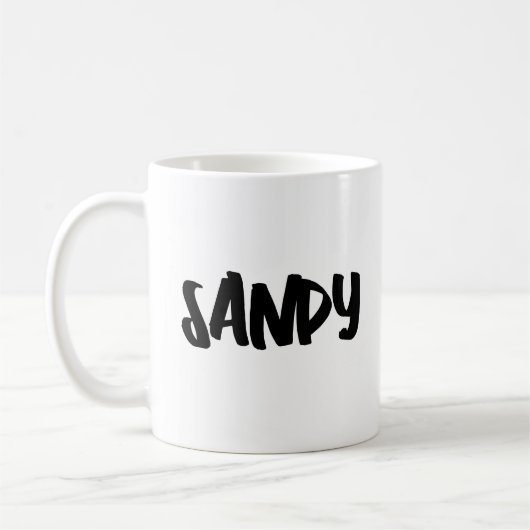 TEXTE PERSONNALISÉ SCRIPT FEMME CAFÉ MUG (Gauche)