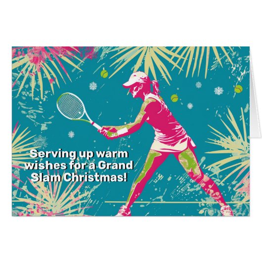 🎾 🎄 texte personnalisé, Servir un peu de fête (Devant horizontal)