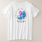 Texte Personnalisé/ Sirène Plage tropicale Mer mar (Design dos)