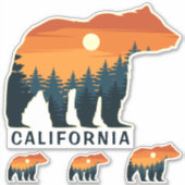 Texte personnalisé Stickers Forêt d'ours (Devant)