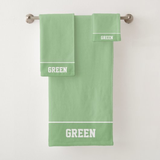 Texte personnalisé sur fond vert clair (En situation)