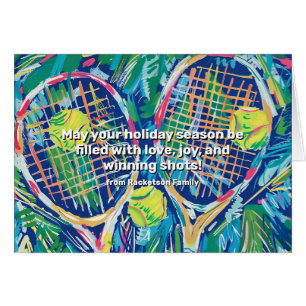 🎾 🎄 texte personnalisé, Tennis Holiday Tennis Ch