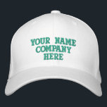 Texte personnalisé Votre nom Casquette Casquette d<br><div class="desc">Choisissez des couleurs et des polices - Concevez votre propre personnalisation de vos couleurs et de vos polices Casquettes de baseball brodés avec du texte personnalisé - Ajouter votre texte - Nom - Entreprise / Numéro / Lettre / Slogan - Tagline / ou Site, Téléphone, E-mail, Poignée de médias sociaux,...</div>