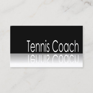 Texte réfléchi - car de tennis - carte de visite