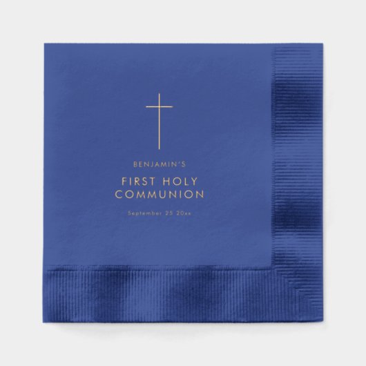 Texte simple Croix première sainte communion (Recto)