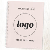 Texte simple du logo rose pâle