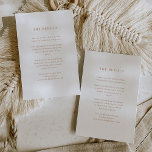 Texte simple et élégant | Boho Mariage Détails de<br><div class="desc">Ces cartes d'information minimalistes et élégantes pour invités de mariage comprennent du texte en terre cuite boho sur un arrière - plan blanc propre, pour un look simple et élégant. Vous pouvez utiliser ces cartes pour vous renseigner sur l'itinéraire, la réception ou le transport, les informations sur l'hôtel ou l'hébergement...</div>