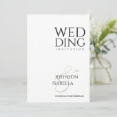 Texte simple minimaliste uniquement faire-part de (Debout devant)