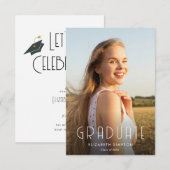 texte tendance faire-part de graduation moderne (Devant / Derrière)