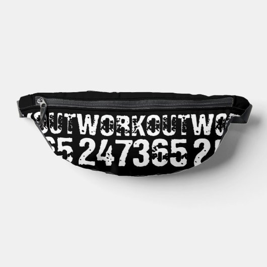 Texte usé et rayé Workout 247365 blanc (Poser)