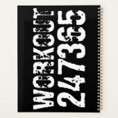 Texte usé et rayé Workout 247365 blanc (Dos)