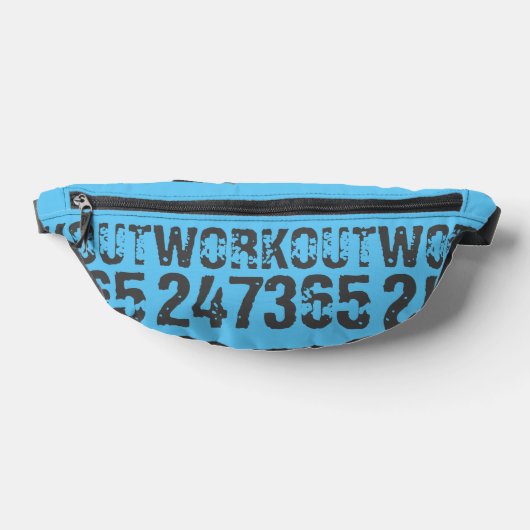 Texte usé et rayé Workout 247365 bleu (Poser)