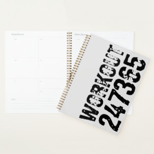 Texte usé et rayé Workout 247365 noir