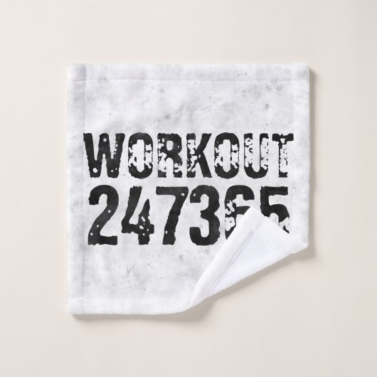 Texte usé et rayé Workout 247365 rustique (Gant de toilette)