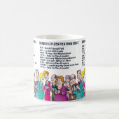 Textes amusants pour les aînés Café Mug (Centre)