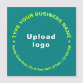 Textes d'affaires circulaires, carte magnétique ve (Devant)