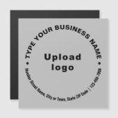 Textes d'affaires circulaires sur carte magnétique (Devant / Derrière)