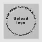 Textes d'affaires circulaires sur carte magnétique (Devant)