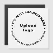 Textes d'affaires circulaires sur carte magnétique (Devant / Derrière)