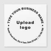 Textes d'affaires circulaires sur carte magnétique (Devant)