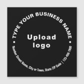 Textes d'affaires circulaires sur carte magnétique (Devant)