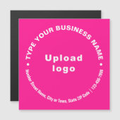 Textes d'affaires circulaires sur carte magnétique (Devant / Derrière)