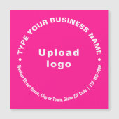 Textes d'affaires circulaires sur carte magnétique (Devant)