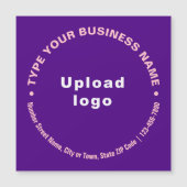 Textes d'affaires circulaires sur carte magnétique (Devant)