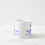 Textes de marque Blue sur Espresso Mug (Devant)