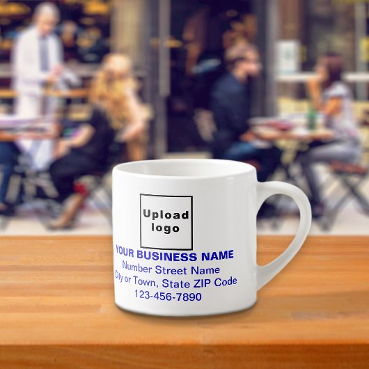 Textes de marque Blue sur Espresso Mug