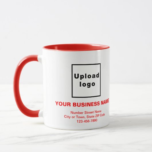 Textes de marque Red sur Combo Mug (Gauche)