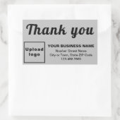 Textes de Merci d'entreprise sur Sticker Rectangle (Sac)