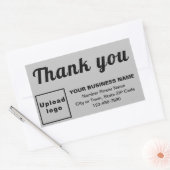 Textes de Merci d'entreprise sur Sticker Rectangle (Enveloppe)
