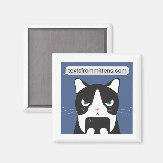 Textes de Mittens Carré Magnet (Recto/Verso)