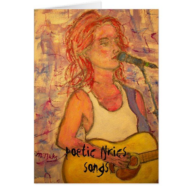 textes et art poétiques de fille de chanson (Devant)