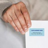 Textes simples Étiquette de adresse commercial ble