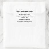 Textes simples Marque d'affaires sur Sticker Carré (Sac)