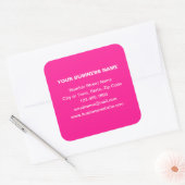 Textes simples Marque d'affaires sur Sticker Carré (Enveloppe)