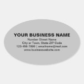 Textes simples Marque d'affaires sur Sticker gris  (Devant)