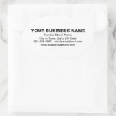 Textes simples Marque d'affaires sur Sticker ovale (Sac)
