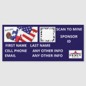 Texticoin Scan naar mijn QR-code magneet (Voorkant)