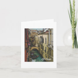 Textiel Art Venice Notecard Kaart