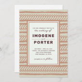 Textiel bruiloft kaart (Voorkant / Achterkant)