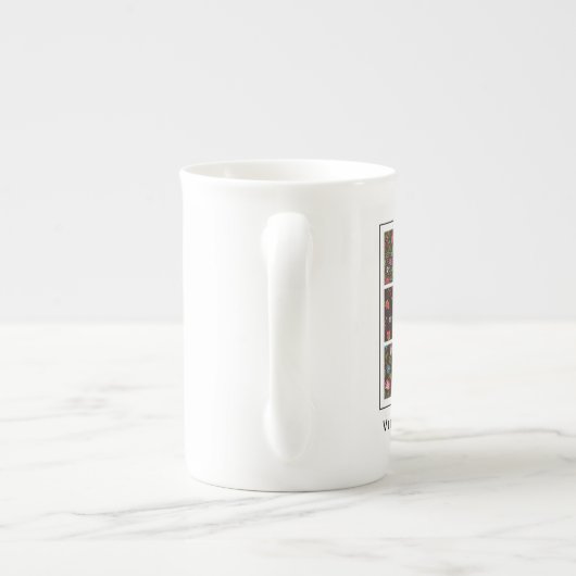 " textiel" | Chinese Mok met fijn bot (Achterkant)