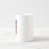 " textiel" | Chinese Mok met fijn bot (Voorkant)