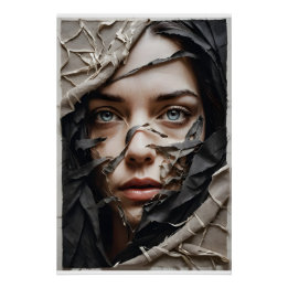 Textiel Gezicht Onthullen Perfect Poster
